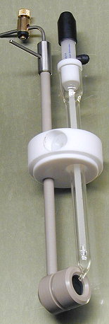 Beispiel Kombination Arbeitselektrodenhalter Diskfix mit Haber-Luggin-Kapillare und Referenzelektrode
